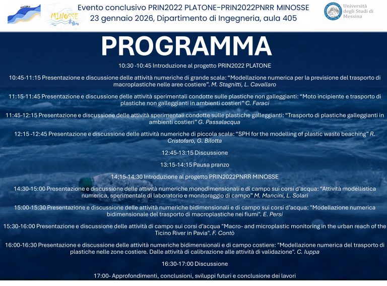programma evento finale